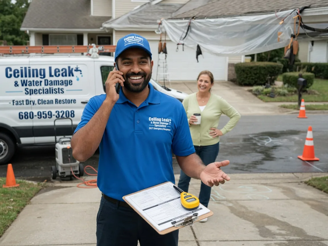 Ceiling Leak Cleanup Goose Lake, IA FAQs